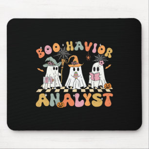 Retro Ghost Boo Havior Analyst Therapist Bcba Hall Mouse Mat