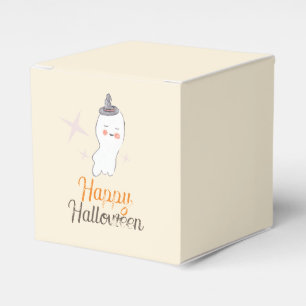 Retro Ghost Doodle Halloween Design Favour Box
