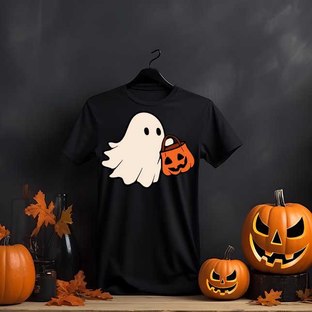 Retro Ghost Halloween T-Shirt (Creator Uploaded)