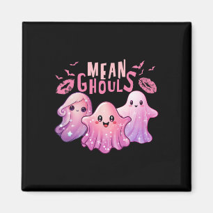 Retro Ghost Mean Ghouls Fun Halloween Spooky Seas Magnet
