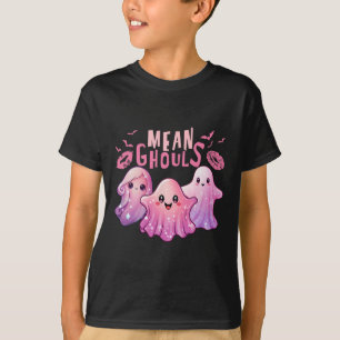 Retro Ghost Mean Ghouls Fun Halloween Spooky Seaso T-Shirt