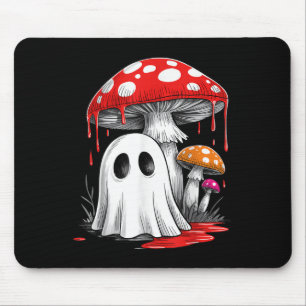 Retro Ghost Mushroom Halloween Vibes Cute Groovy M Mouse Mat