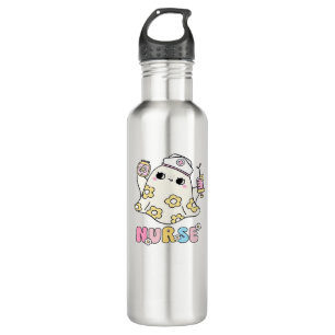 Retro Ghost Nurse Halloween Design Classic T-Shirt 710 Ml Water Bottle