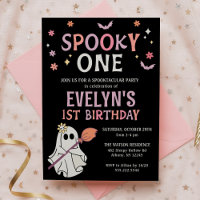 Retro Ghost Spooky 1st Birthday