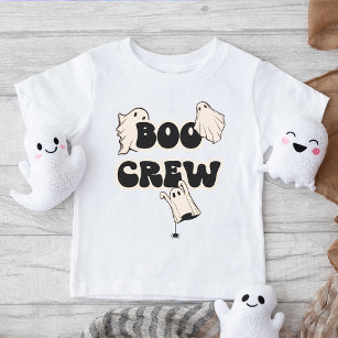 Retro Ghosts Boo Crew Halloween Baby T-Shirt