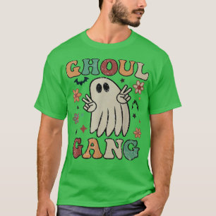 Retro Ghoul Gang Groovy Hey Boo Pumpkin Boo Crew H T-Shirt