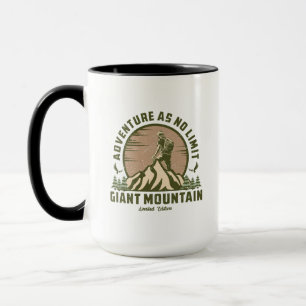 Retro Giant Mountain Hike Sunset Mug