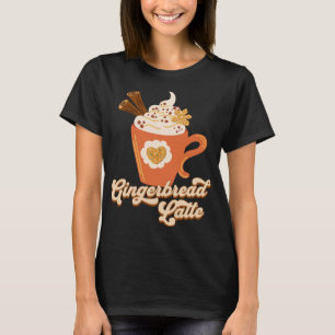 Retro Gingerbread Latte Coffee T-Shirt