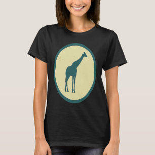 Retro Giraffe Vintage Wild Animal T-Shirt