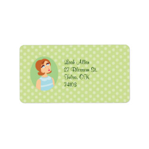 Retro Girl Label