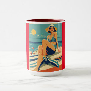 Retro girl mug