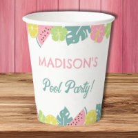 Retro Girl Pool party  Banner