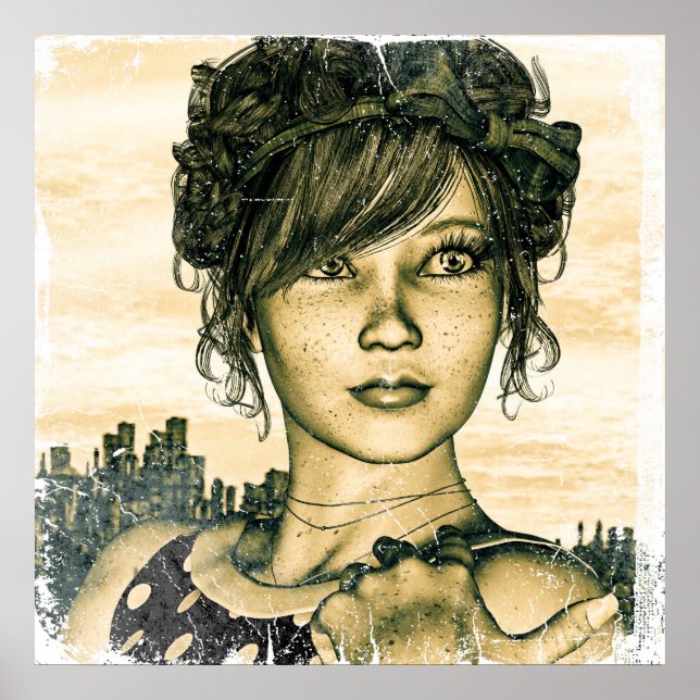 Retro Girl Poster (Front)