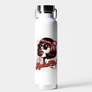 Retro Girl Stainless Steel Water Bottle