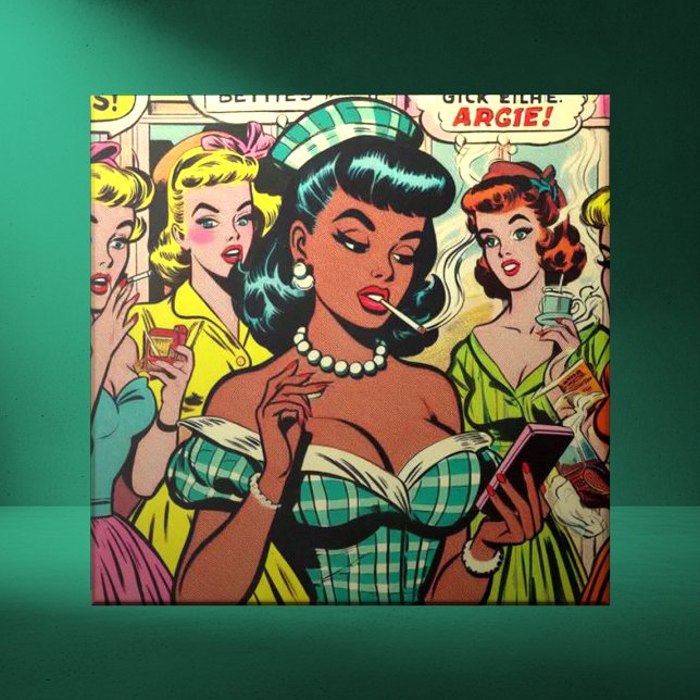 Retro Girls Comics Tile (Creator Uploaded)