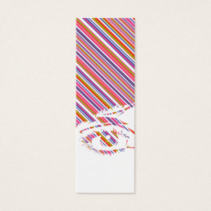 Retro Girls Face in Silhouette Bookmark
