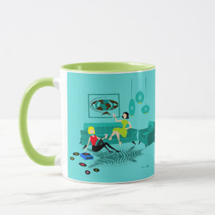 Retro Girl's Night In Coffee Mug