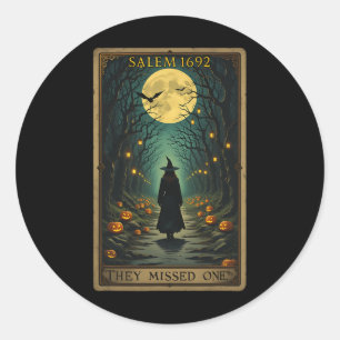 Retro Girls Trip Salem Time To Get Salem 1692 Hall Classic Round Sticker