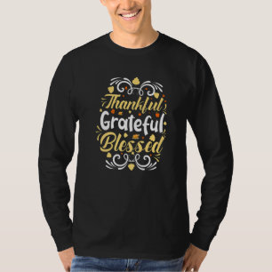 Retro Give Thankss Thankful Kids Adult Thanksgivin T-Shirt