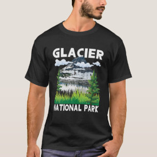 Retro Glacier National Park - Hiking T-Shirt