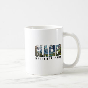 Retro Glacier National Park Outdoors Hiking Campin Coffee Mug