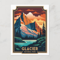 Retro Glacier National Park
