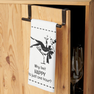 Retro Glam Happy Hour – Martini Diva Design Tea Towel