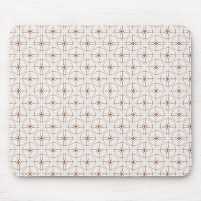 Retro Glam Mousepad, Latte Mouse Mat (Front)