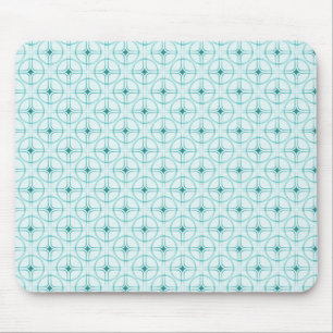 Retro Glam Mousepad, Teal Mouse Mat
