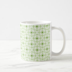 Retro Glam Mug, Green Coffee Mug
