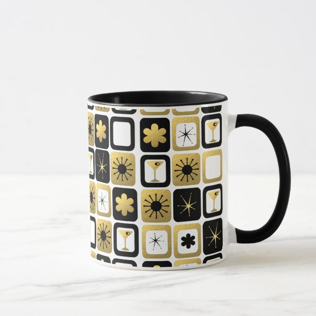 Retro Glamourous Gold Mug (Right)