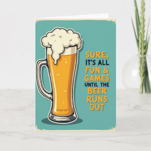 Retro Glass Birthday Card