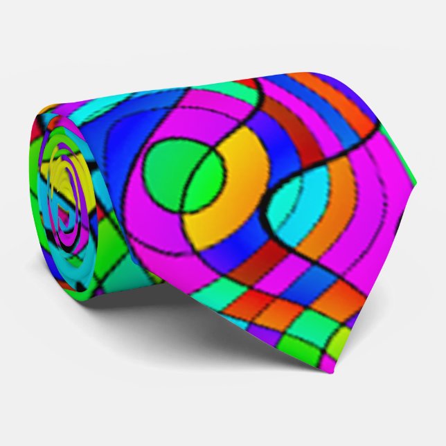 Retro Glass Tie (Rolled)
