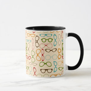 Retro glasses mug