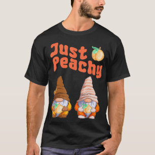 Retro Gnomes Just Peachy Summer Fruit Georgia Peac T-Shirt