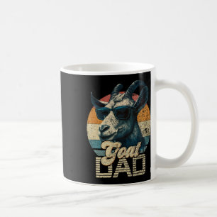 Retro Goat Dad Best Goat Daddy Funny Fathers Day Coffee Mug