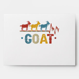 Retro Goat Heart Tee Xmas Valentines Day Gift Envelope