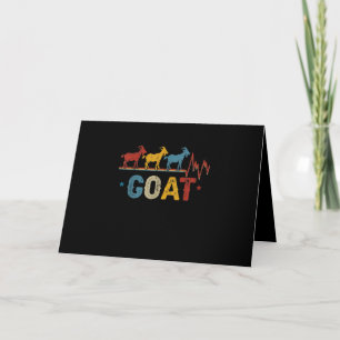 Retro Goat Heart Tee Xmas Valentines Day Gift Holiday Card