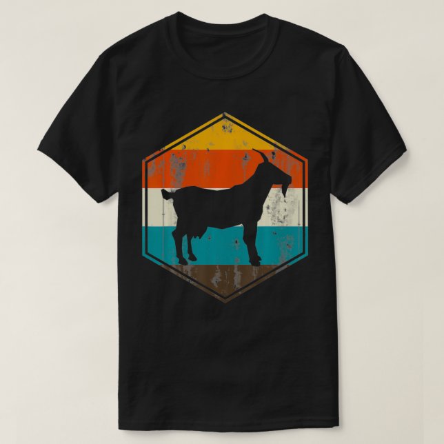 Retro Goat  T-Shirt (Design Front)