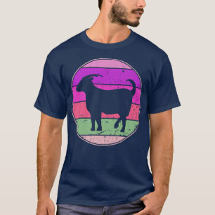 Retro Goat Vintage Goat Animal Farm Family Farmer T-Shirt