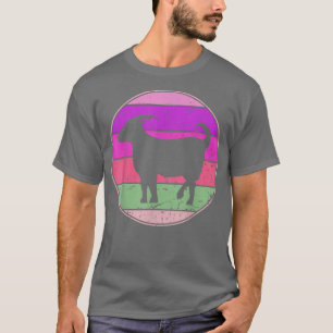 Retro Goat Vintage Goat Animal Farm Family Farmer T-Shirt