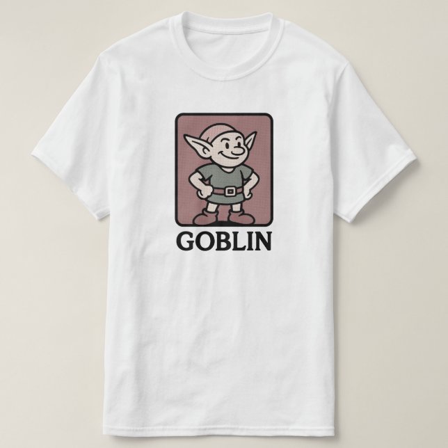 Retro Goblin Cartoon  | WHITE ONLY T-Shirt (Design Front)
