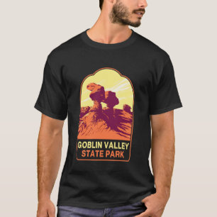 Retro Goblin Valley State Park Hiking Camping Trip T-Shirt