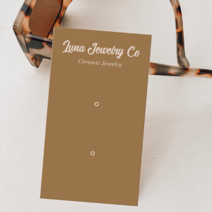 Retro Gold 2 Pin Jewellery Business Card