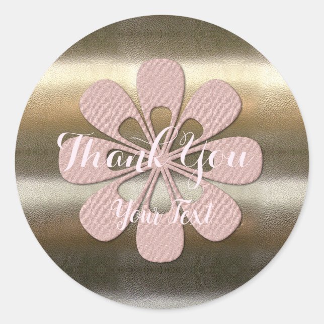 Retro Gold Holiday Vibe Classic Round Sticker (Front)