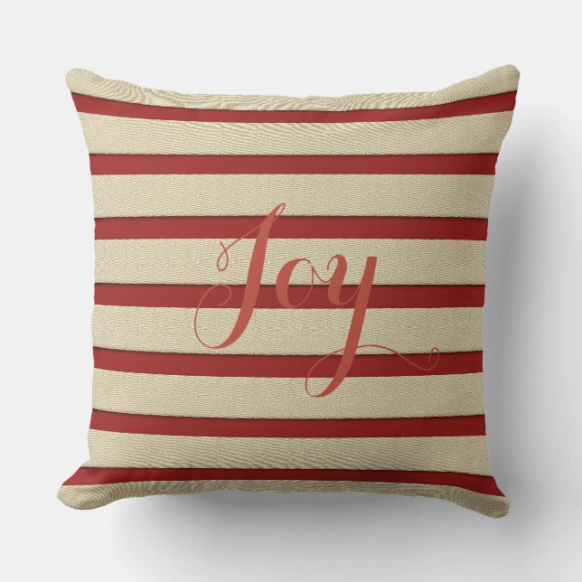 Retro Gold Holiday Vibe Cushion (Front)