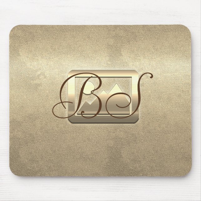 Retro Gold Holiday Vibe Mouse Mat (Front)