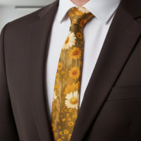 Retro Golden Daisy Wildflowers - Rustic Fall