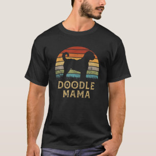 Retro Golden Doodle Mama Mothers Vintage Doodle Mo T-Shirt