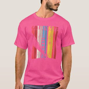 Retro Golden Gate Bridge California San Francisco T-Shirt